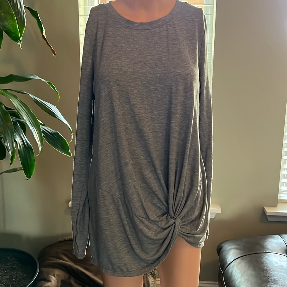 Gray long sleeve shirt.  Women’s size S